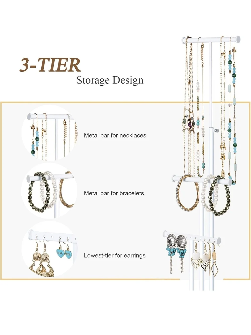 3 Teir Jewelry Stand